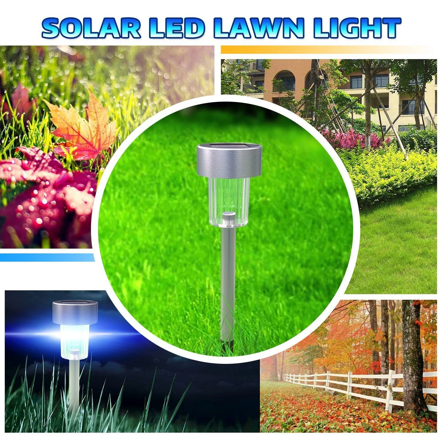 12-Pack Elegant Solar Landscape Light For Garden Lawn Patio | Bright!