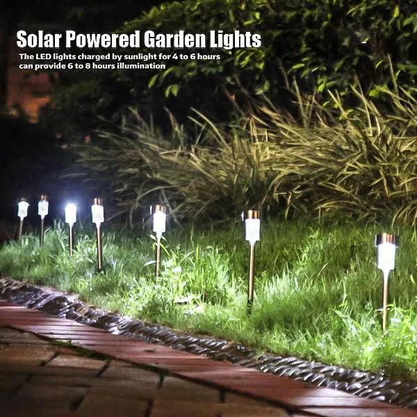 12-Pack Elegant Solar Landscape Light For Garden Lawn Patio | Bright!