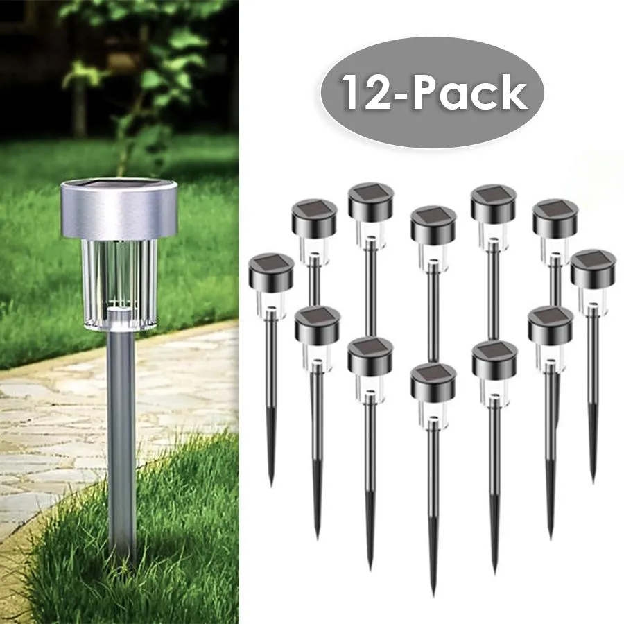 12-Pack Elegant Solar Landscape Light For Garden Lawn Patio | Bright!