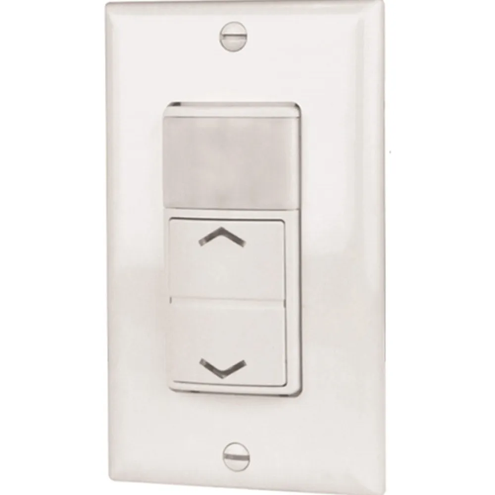 120V Occupancy/Vacancy Motion Sensor Switch with 0-10V Dimmer PIR Single Pole, White