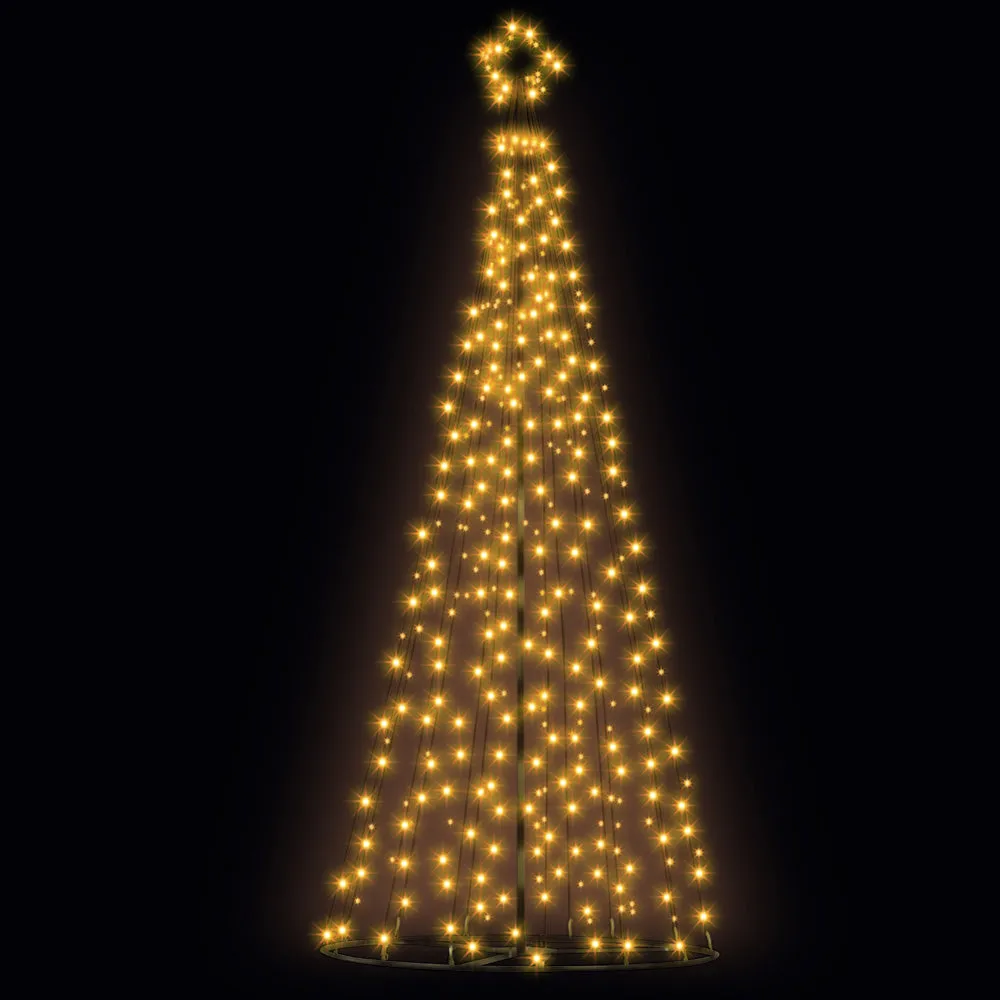 12FT Solar LED Xmas Tree, 8 Light Modes, Warm White, Jingle Jollys