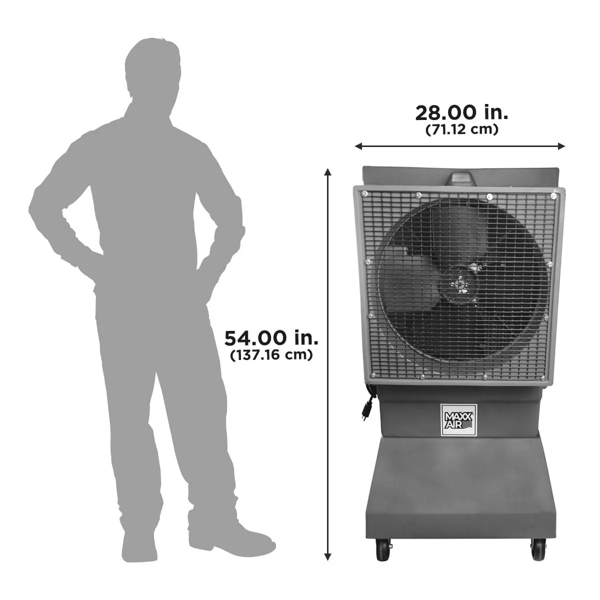 18" Variable Speed Evaporative Cooler for 900 Sq. Ft.