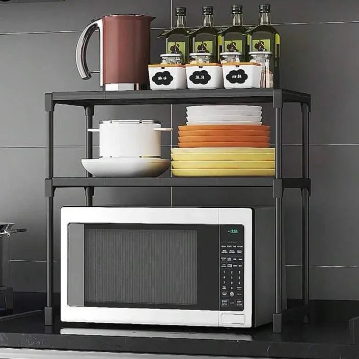 2 Layers Microwave Oven Storage Shelf