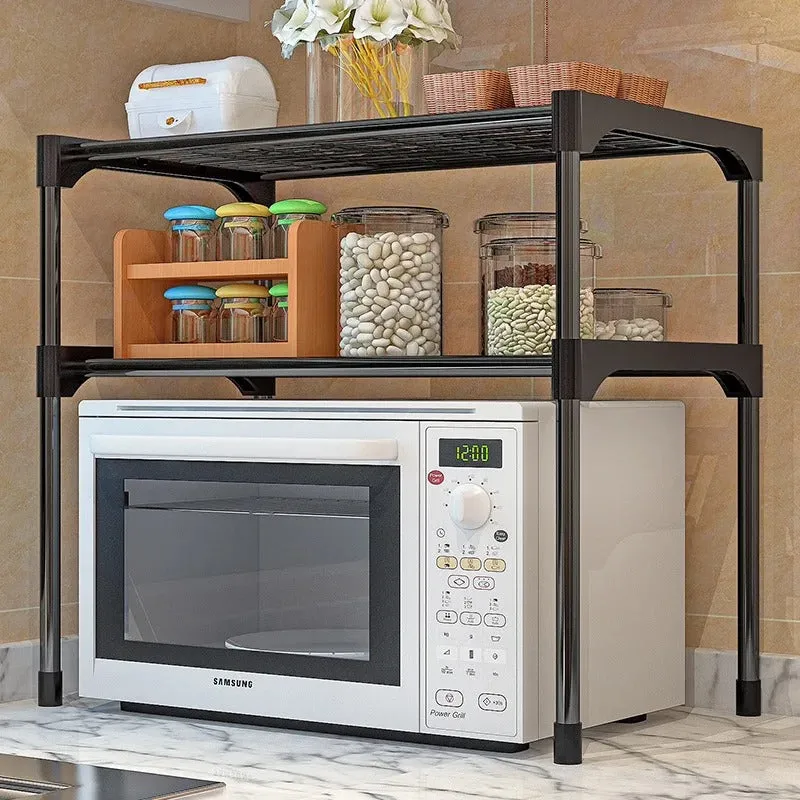 2 Layers Microwave Oven Storage Shelf