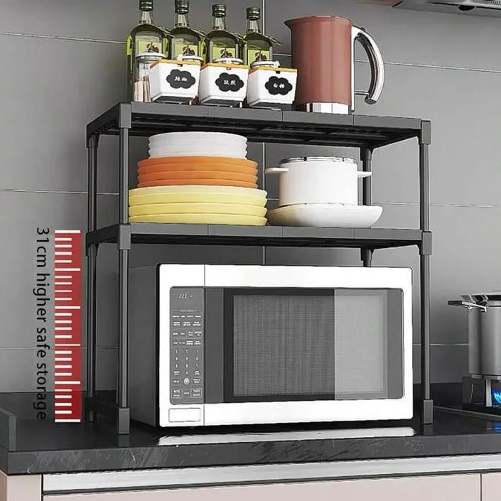 2 Layers Microwave Oven Storage Shelf