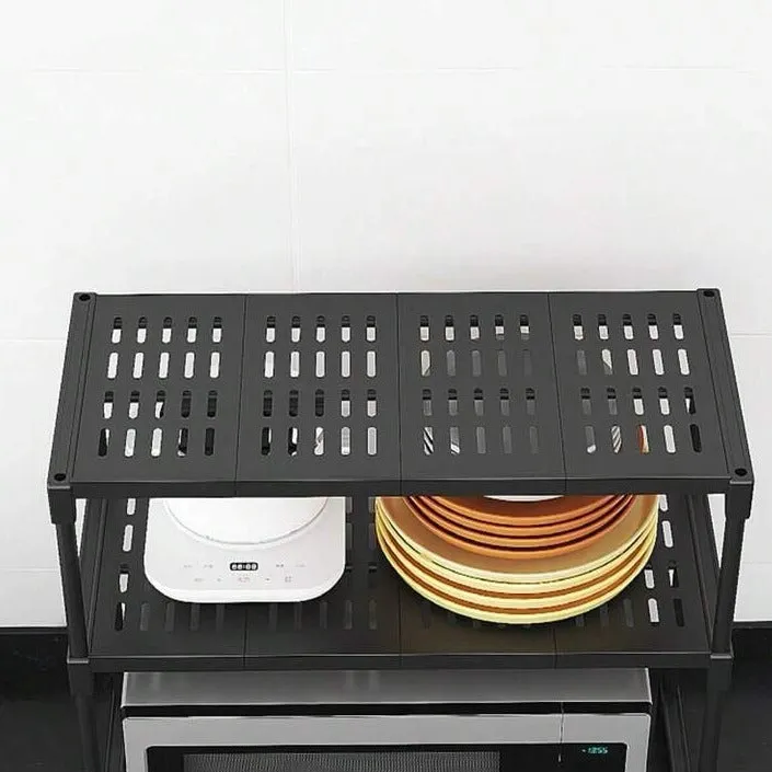 2 Layers Microwave Oven Storage Shelf