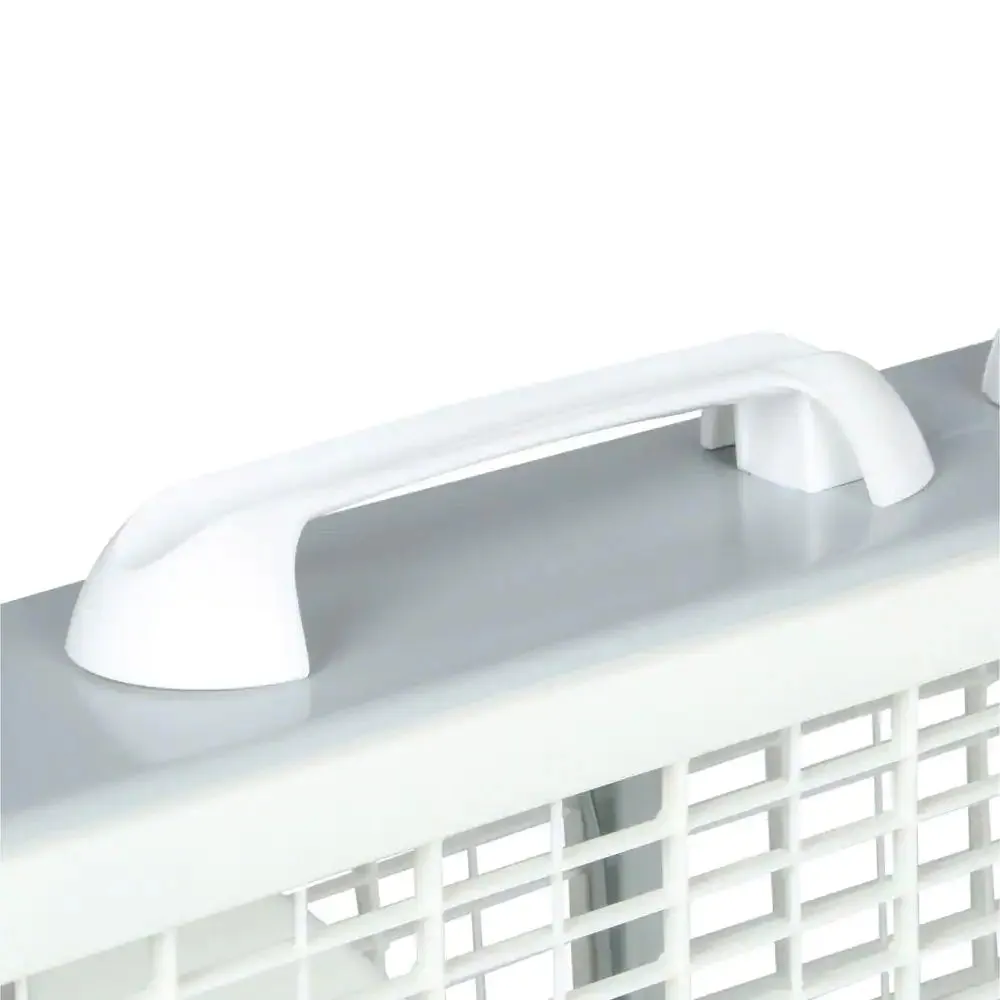 20 In. 3 Speed White Box Fan with Built-In Carry Handle