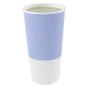 20 oz Light Purple Paper Coffee Cup - Ripple Wall - 3 1/2" x 3 1/2" x 6 1/4" - 250 count box