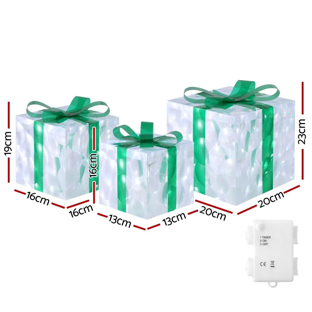 3-Pieces Christmas Lights 70 LED Fairy Light Gift Box