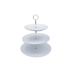 3 Tier Patisserie Cake Server Stand Round 20.5x25.5cm