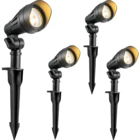 3.2W 12V AC/DC Low Voltage LED Landscape Lights (4 Pack)-HGSL08A