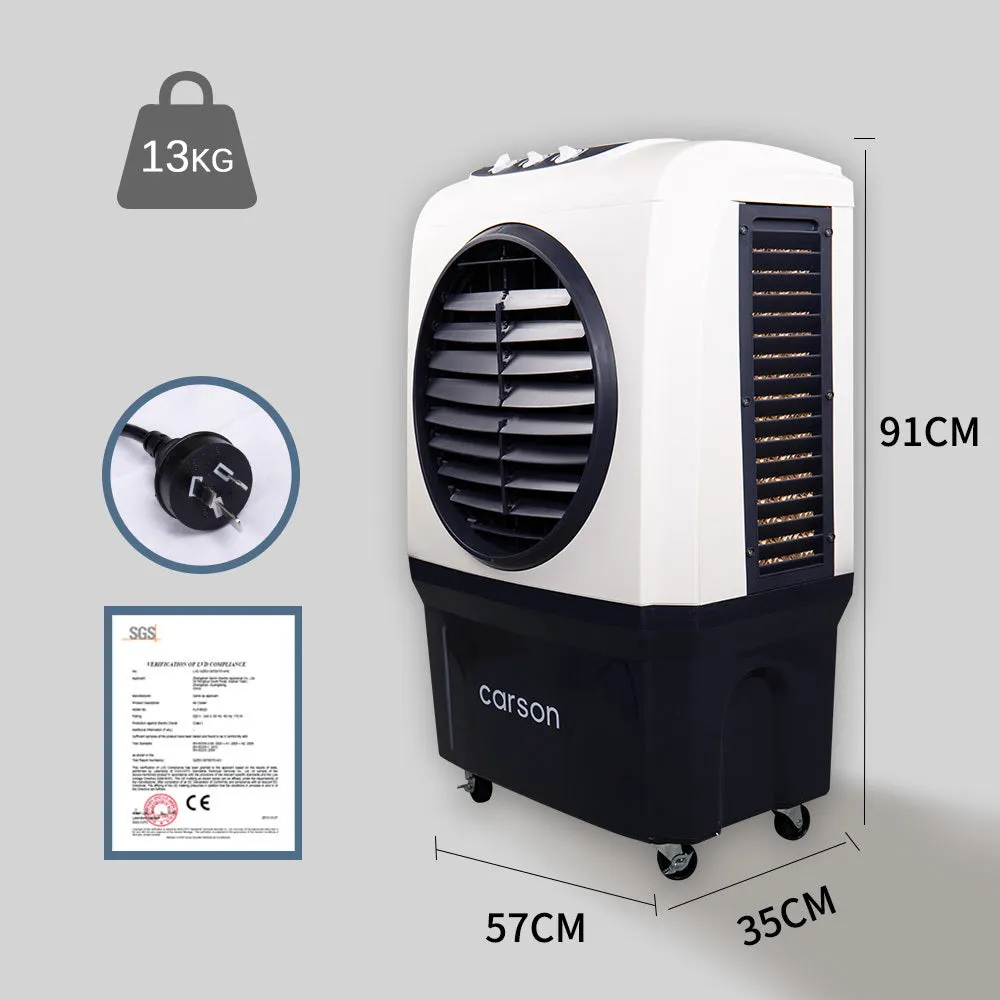 4-in-1 Evaporative Air Cooler, 55L Tank, 220W, Carson