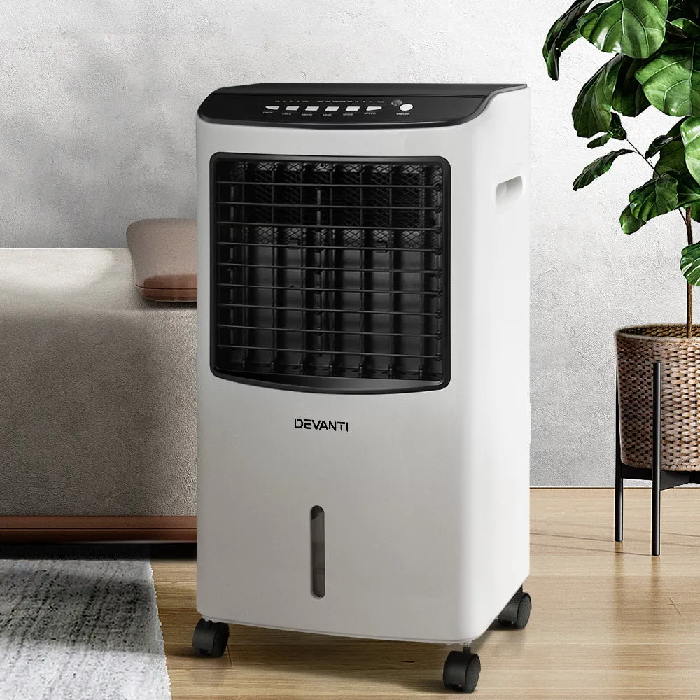 4-in-1 Evaporative Air Cooler 8L Tank, Remote Control - Devanti