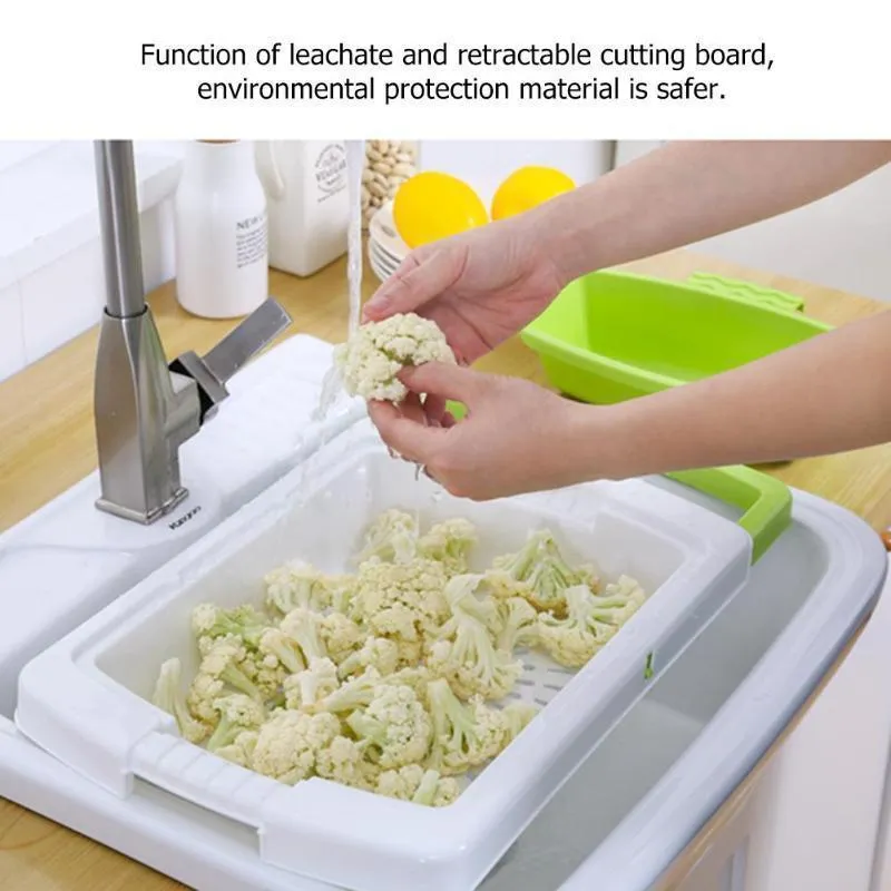 4-In-1 Over-The-Sink Cutting Board