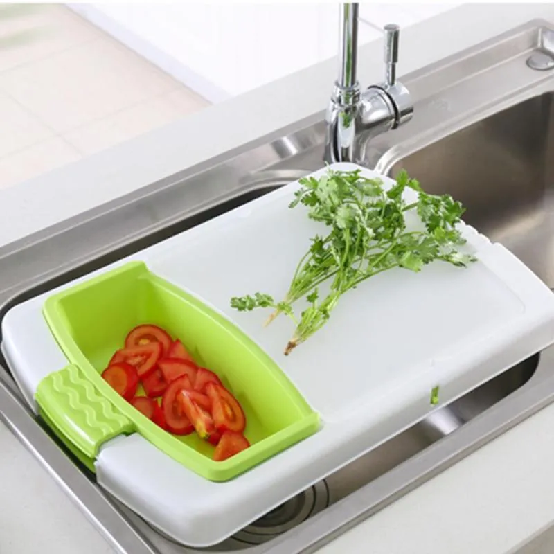 4-In-1 Over-The-Sink Cutting Board