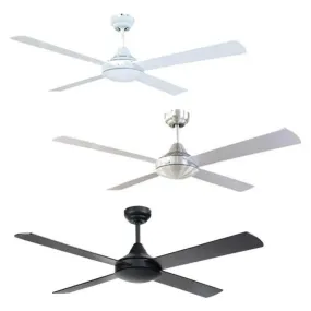 48″  Tempo Plus AC Ceiling Fan White/Brushed Chrome/Black 22270 Brilliant Lighting