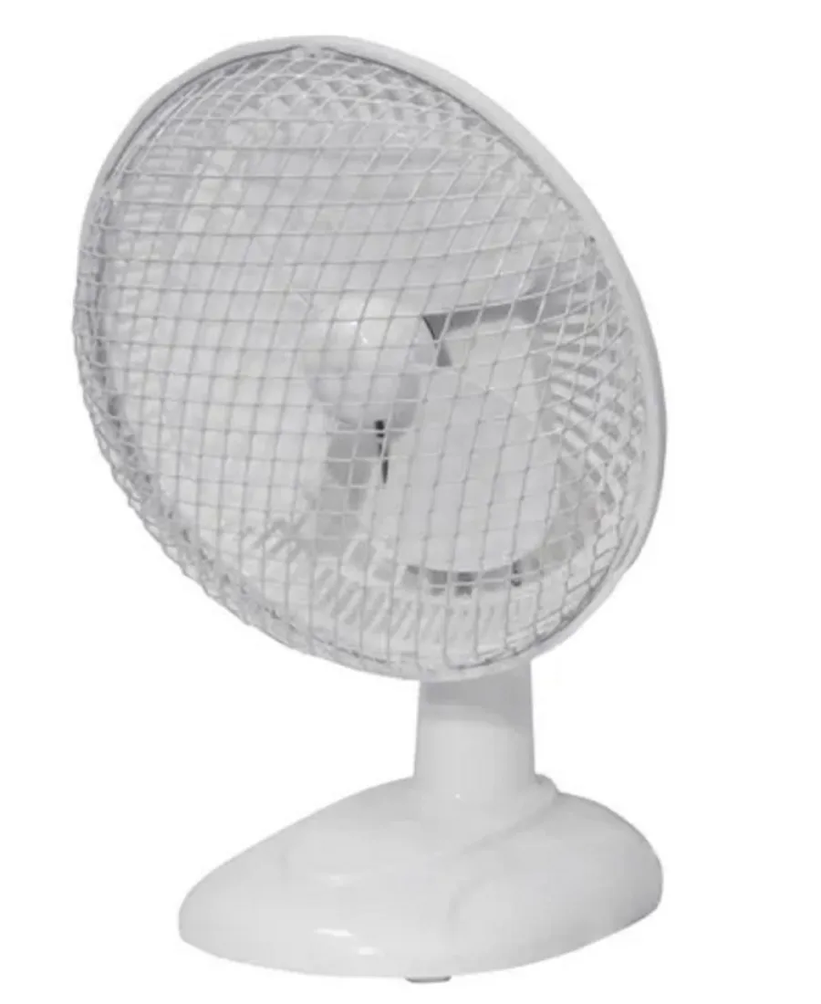 6" Desktop Fan with 2 Speeds | White