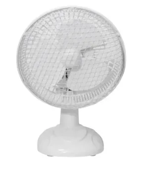 6" Desktop Fan with 2 Speeds | White