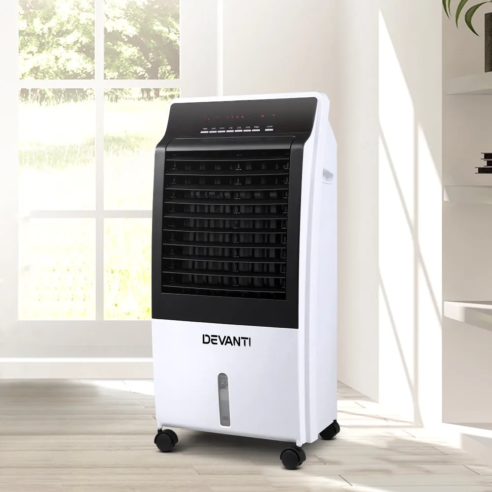 9H Timer Evaporative Air Cooler Fan, Ioniser, 8L - Devanti