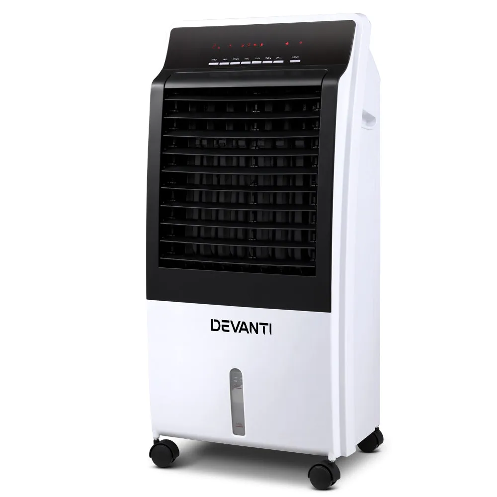 9H Timer Evaporative Air Cooler Fan, Ioniser, 8L - Devanti