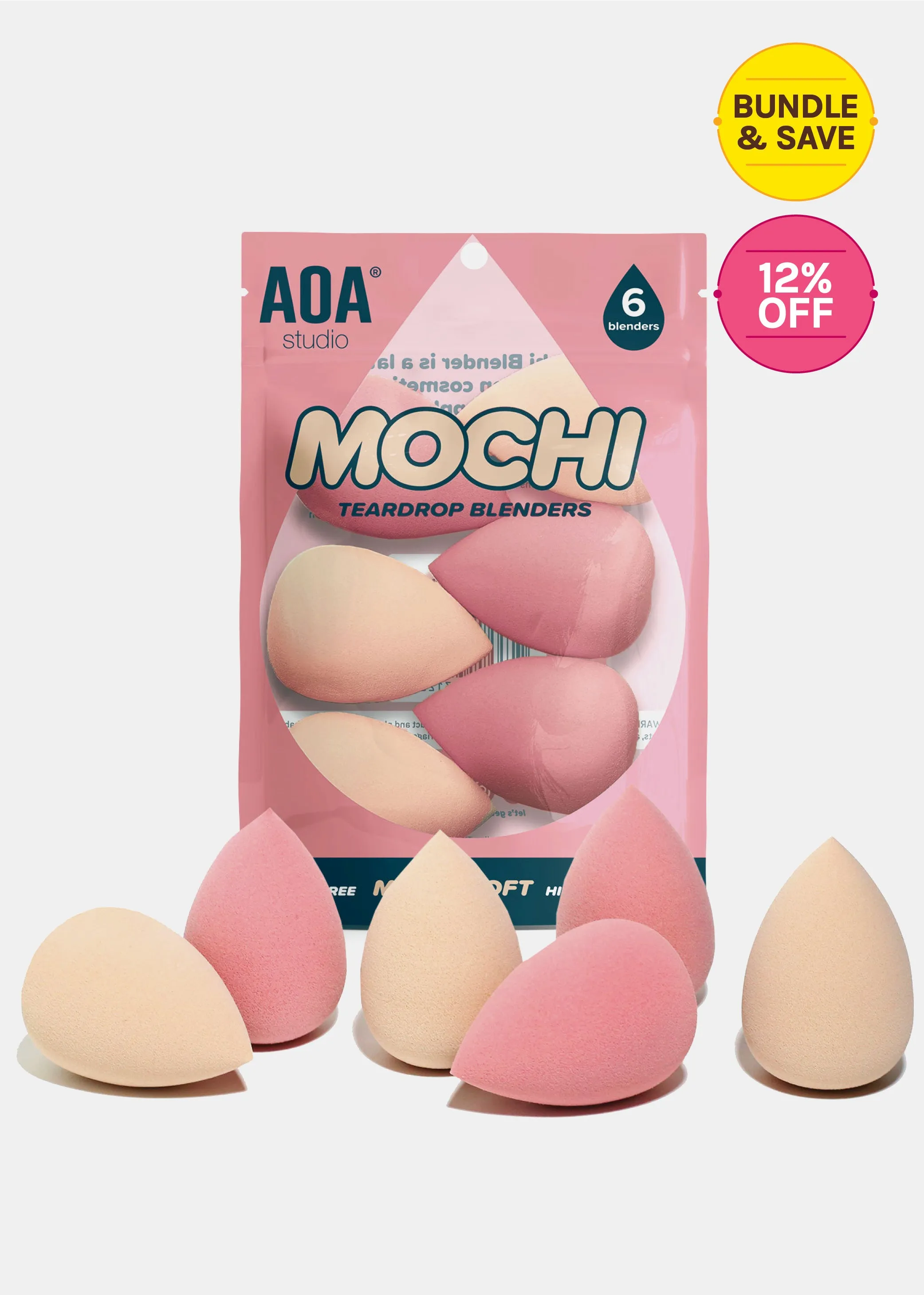 A : Mochi Wonder Blender Teardrop-6 Pack