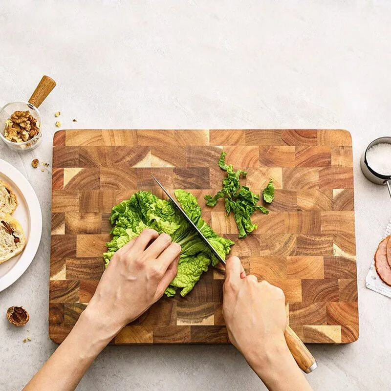 Acacia Wood End Grain Cutting Board