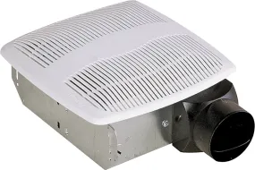 Air King AS70 Exhaust Fan, 7-1/4 in L, 7-1/4 in W, 0.9 A, 120 V, 1-Speed, 70 cfm Air, Metal, White :EA: QUANTITY: 1