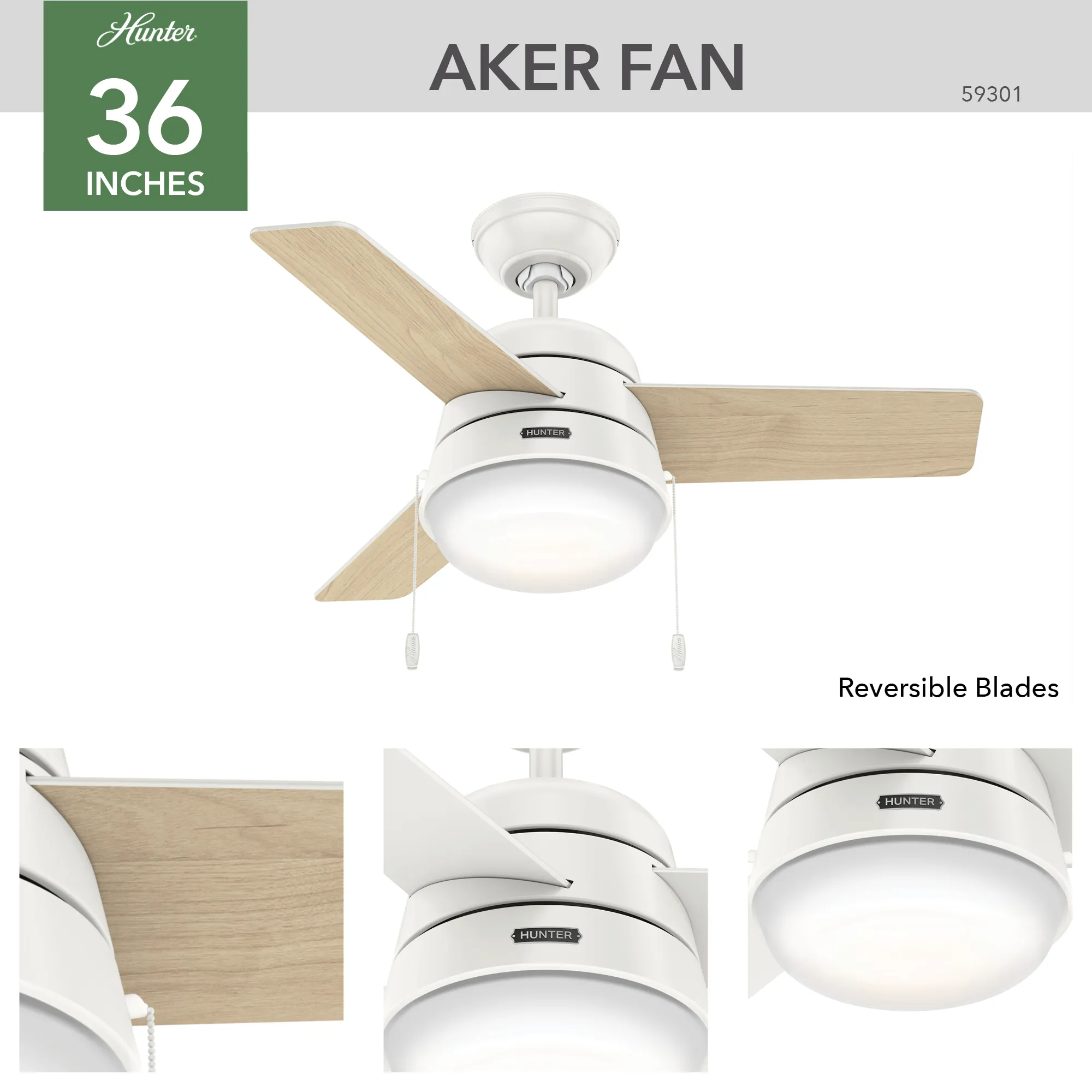 Aker 36" Ceiling Fan