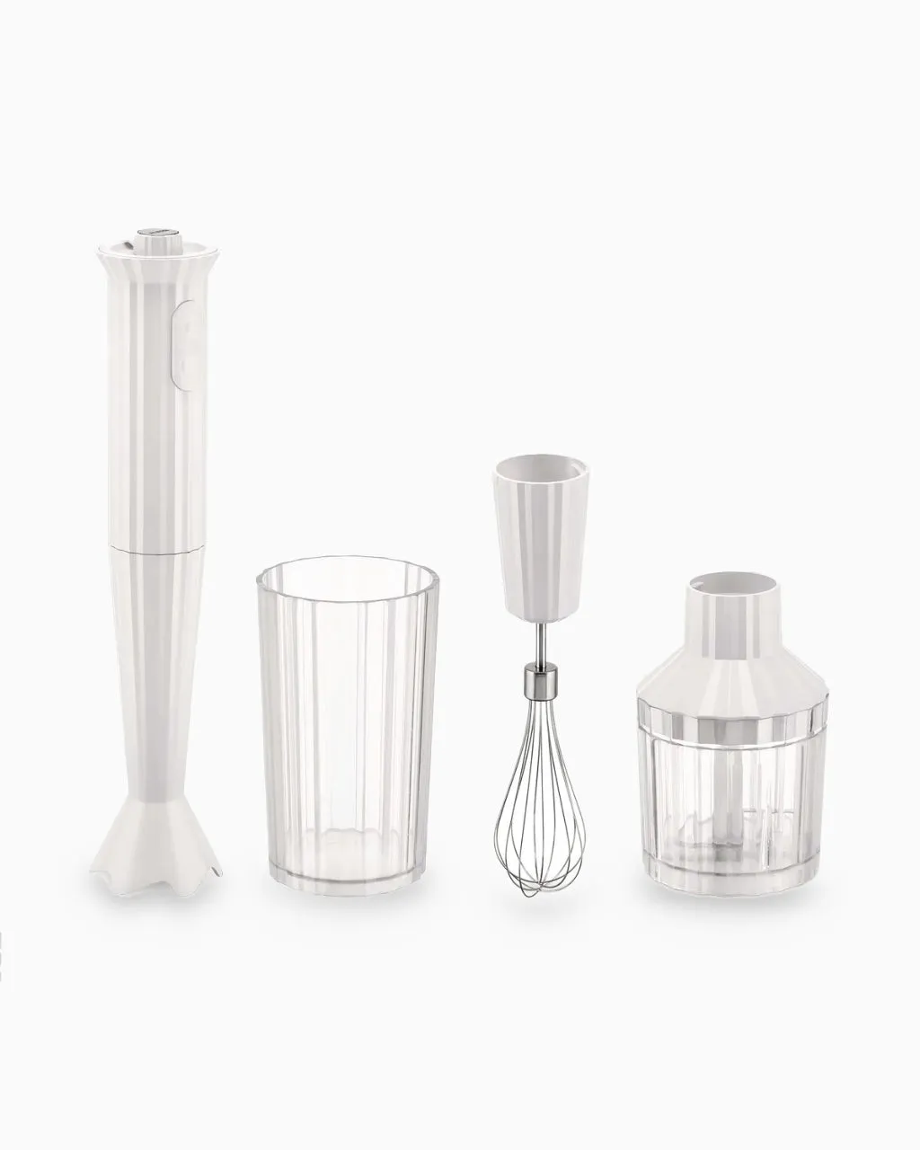 ALESSI Plissé Hand Blender & Whisk Set