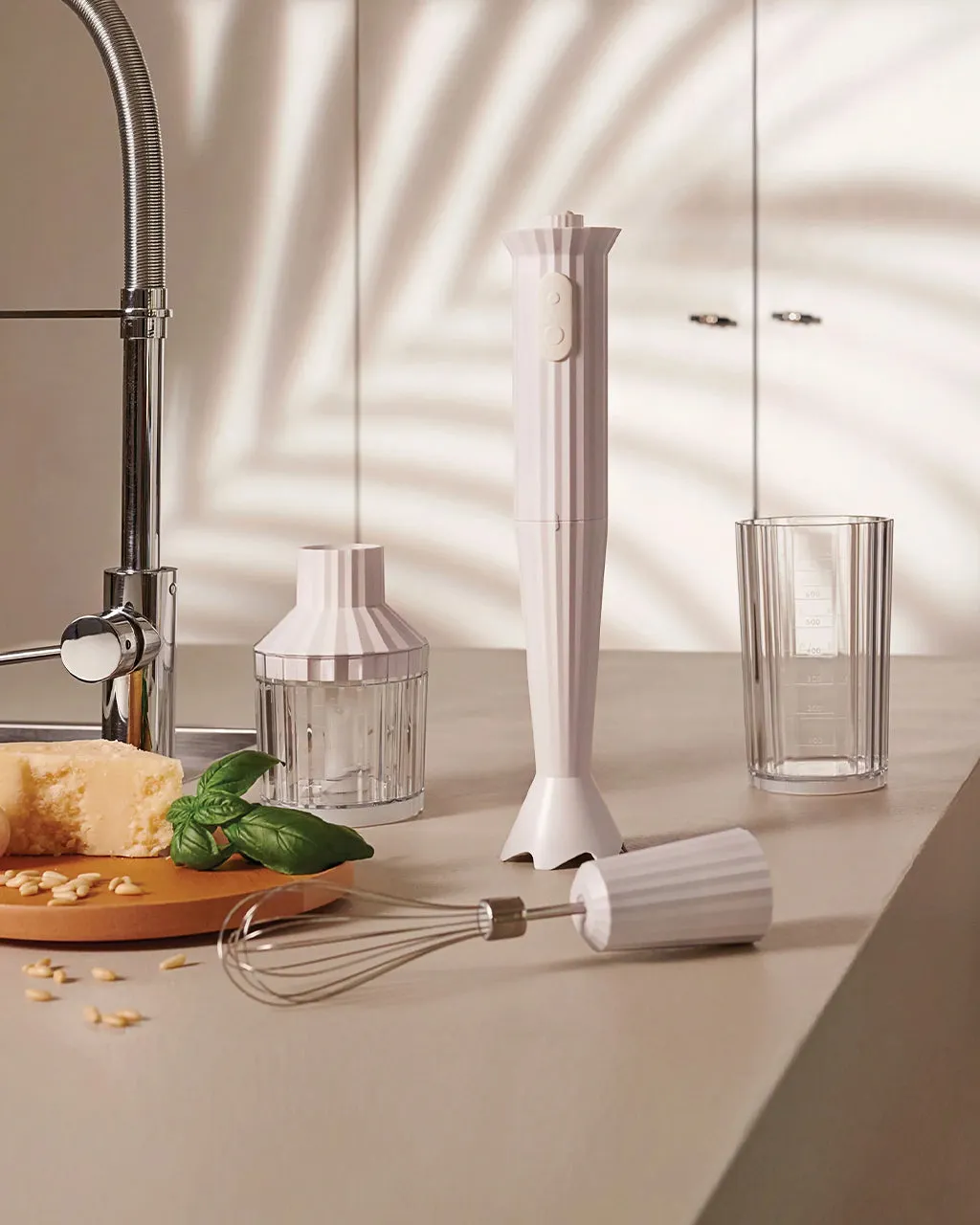 ALESSI Plissé Hand Blender & Whisk Set