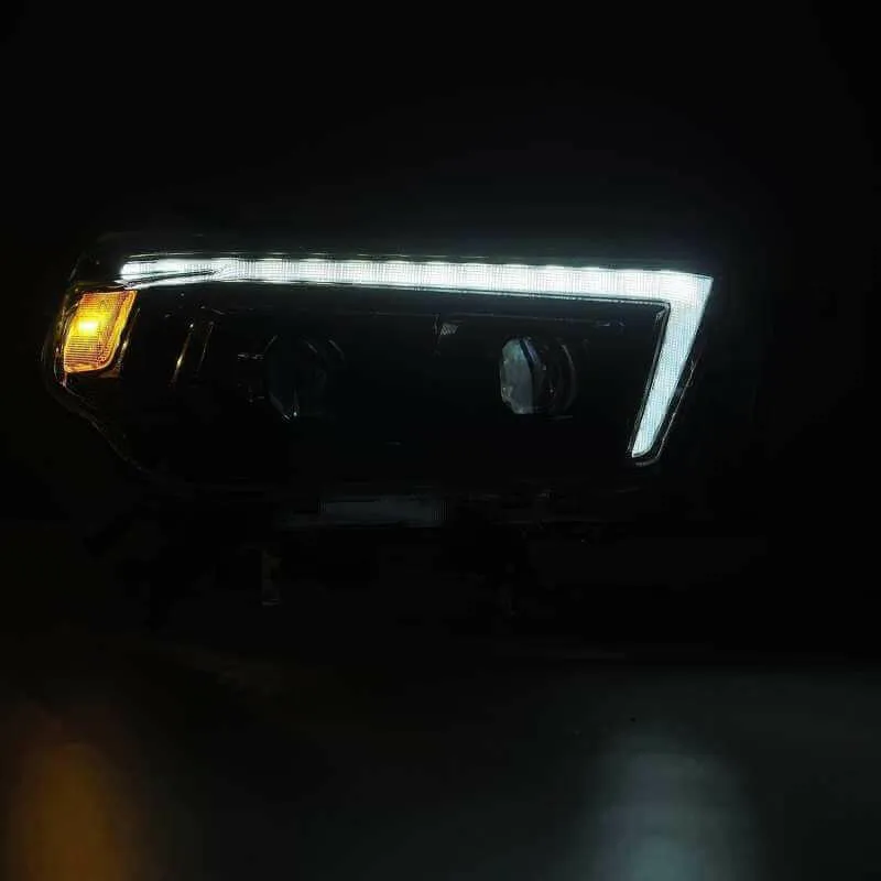 AlphaRex 10-13 Toyota 4Runner LUXX LED Proj Headlights Plank Style