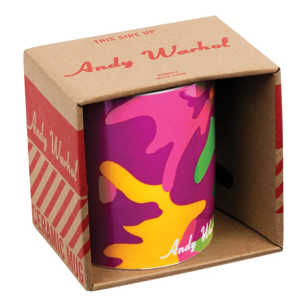 Andy Warhol Magenta Camouflage Mug