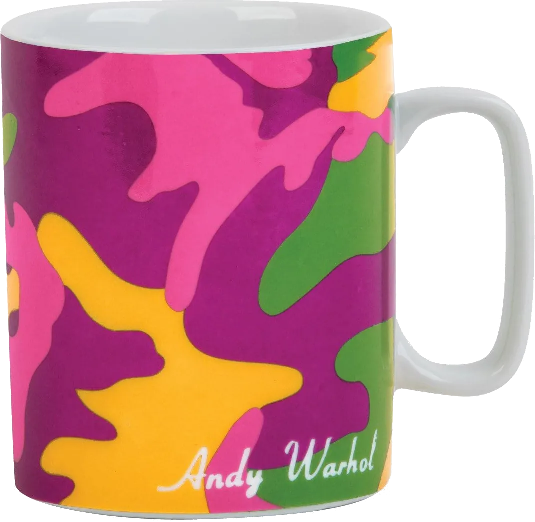 Andy Warhol Magenta Camouflage Mug