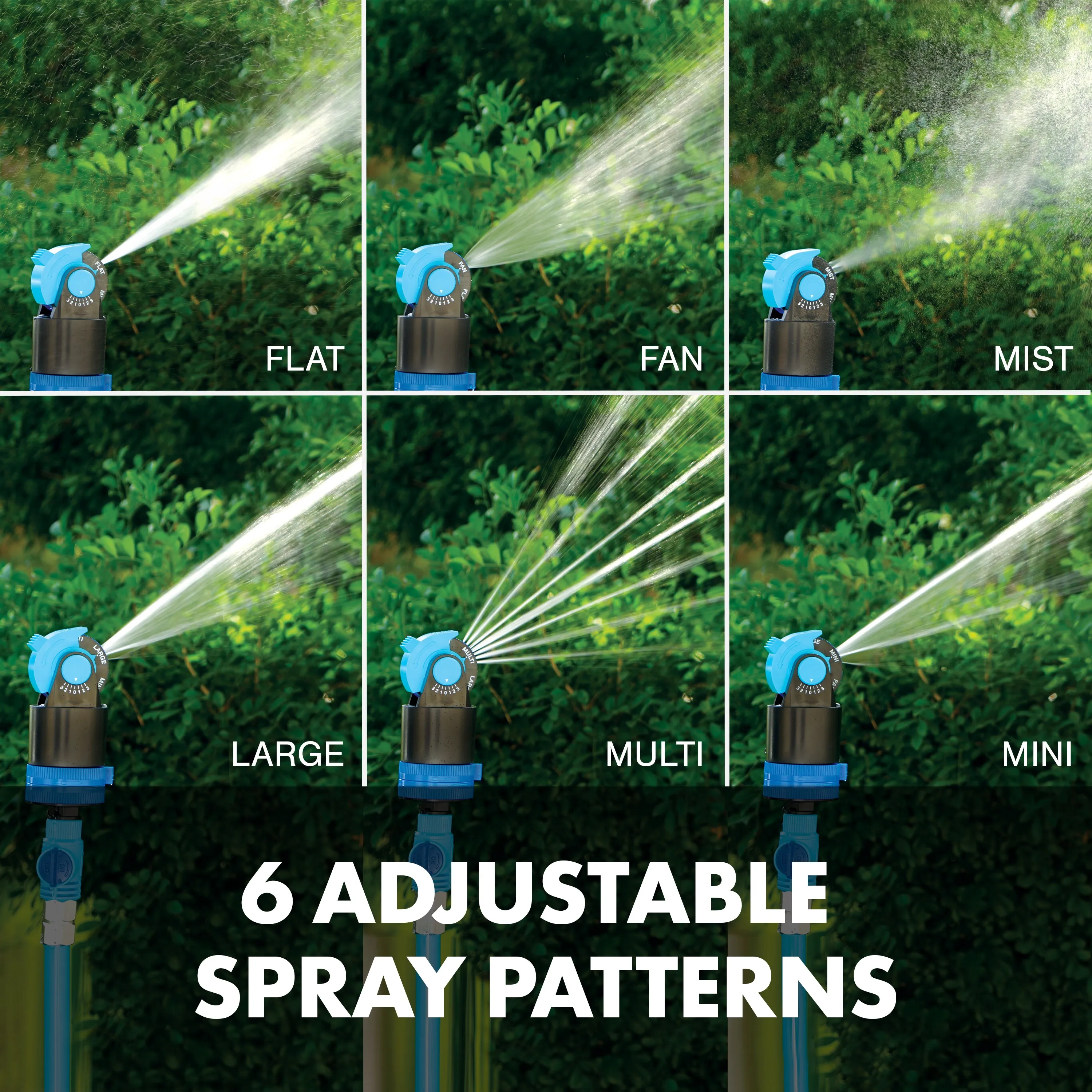 Aqua Joe AJ-6PSTB-XL Indestructible Turbo Drive 360° Telescoping Sprinkler & Mister | W/ Metal Tripod Base & Flow Control Valve | 6 Spray Patterns | 4,900 Sq. Ft. Max Coverage