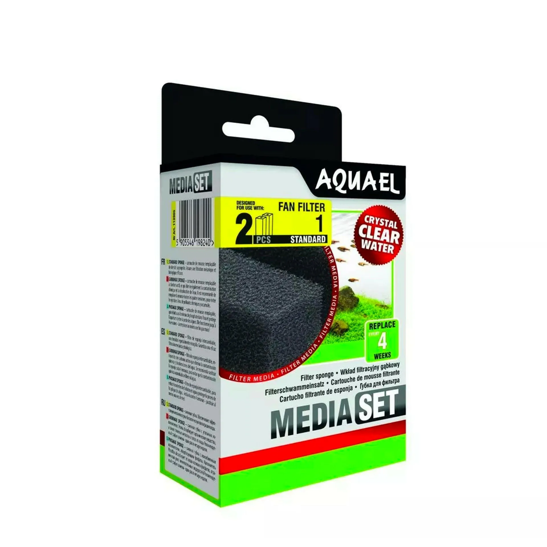 AquaEl Fan Filter 1 Standard Sponges - x2