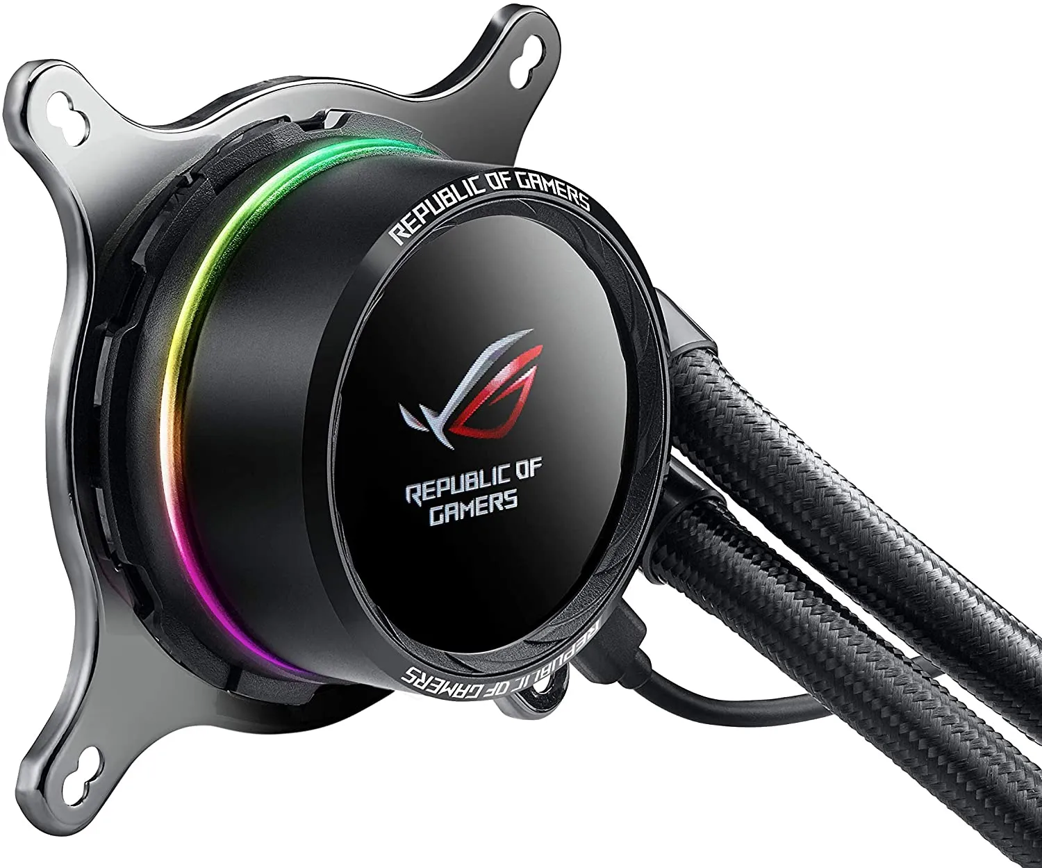 Asus ROG Ryuo 120mm Liquid CPU Cooler, 1 x 12cm PWM Fan, Full Colour OLED Display, RGB