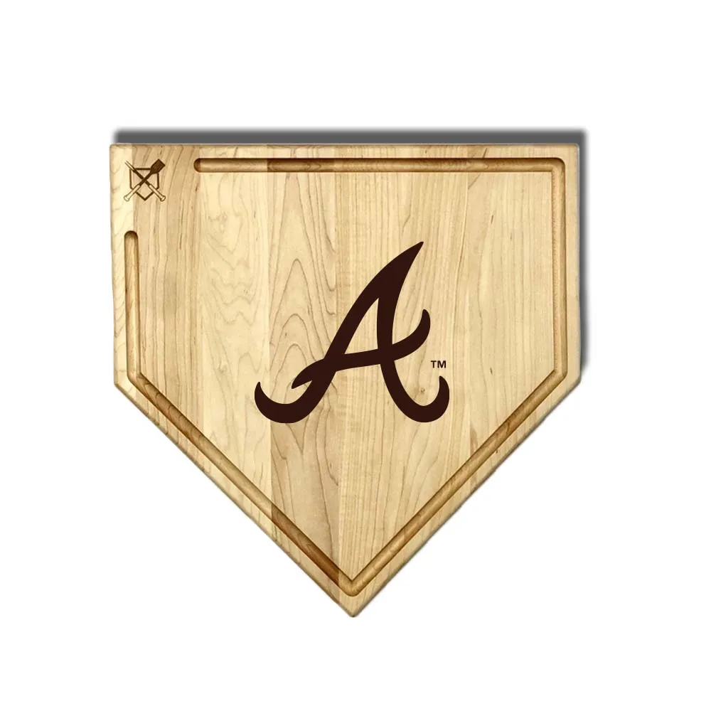 Atlanta Braves Home Plate Cutting Boards | Multiple Sizes | Multiple Designs