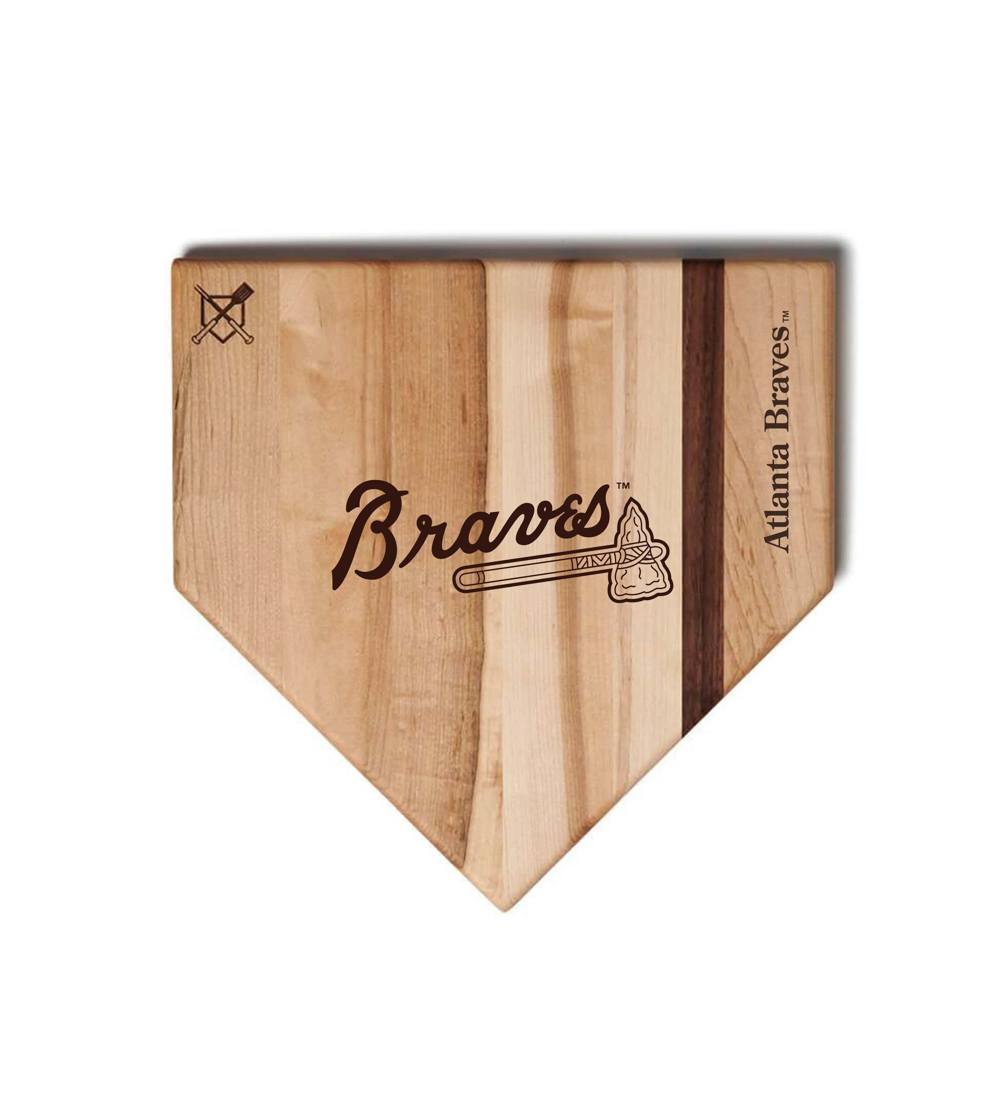 Atlanta Braves Home Plate Cutting Boards | Multiple Sizes | Multiple Designs