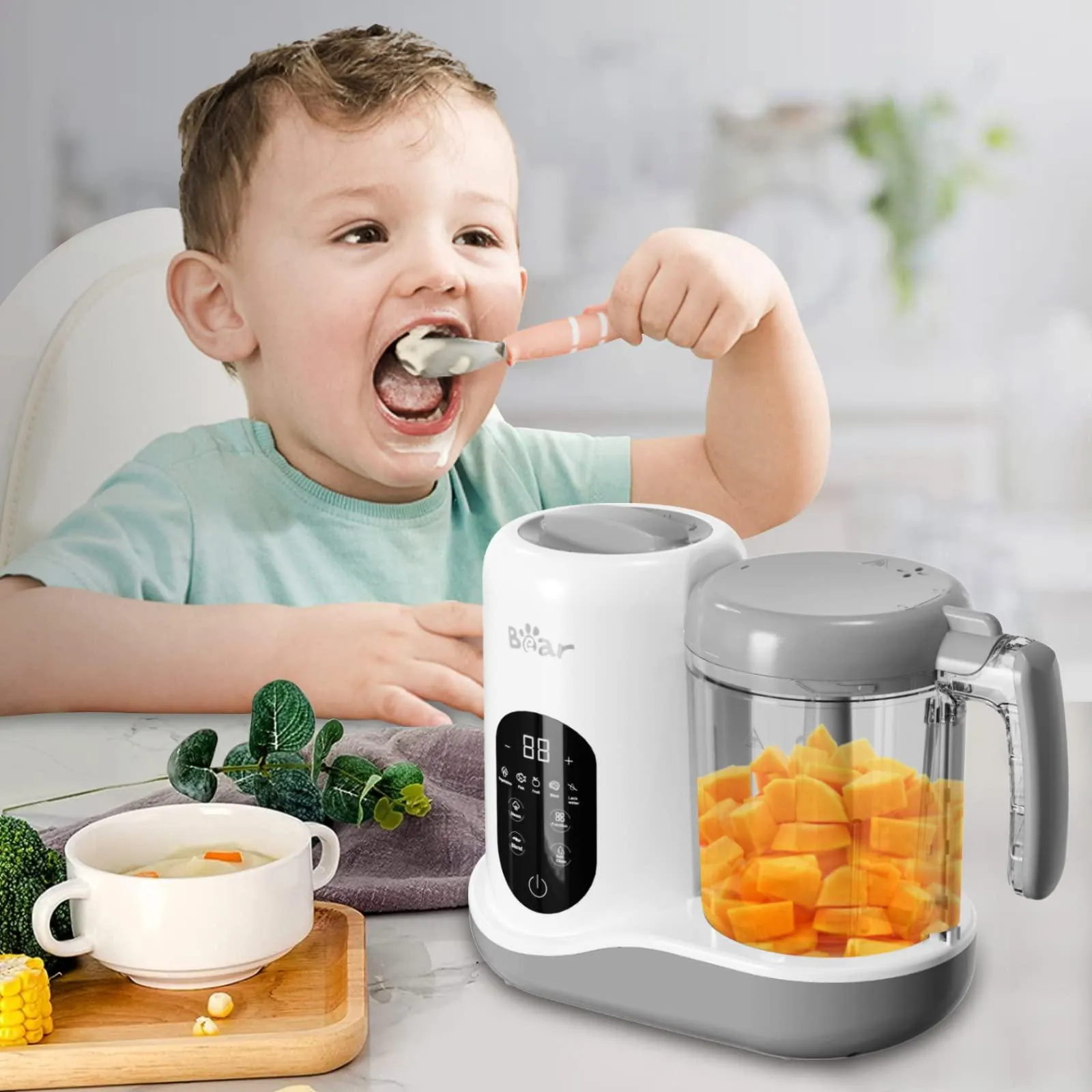 Baby Food Maker | One Step Baby Food Processor Steamer Puree Blender