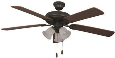 Bala 52 In. Dual Mount Ceiling Fan With 3 Light Kit, Bronze