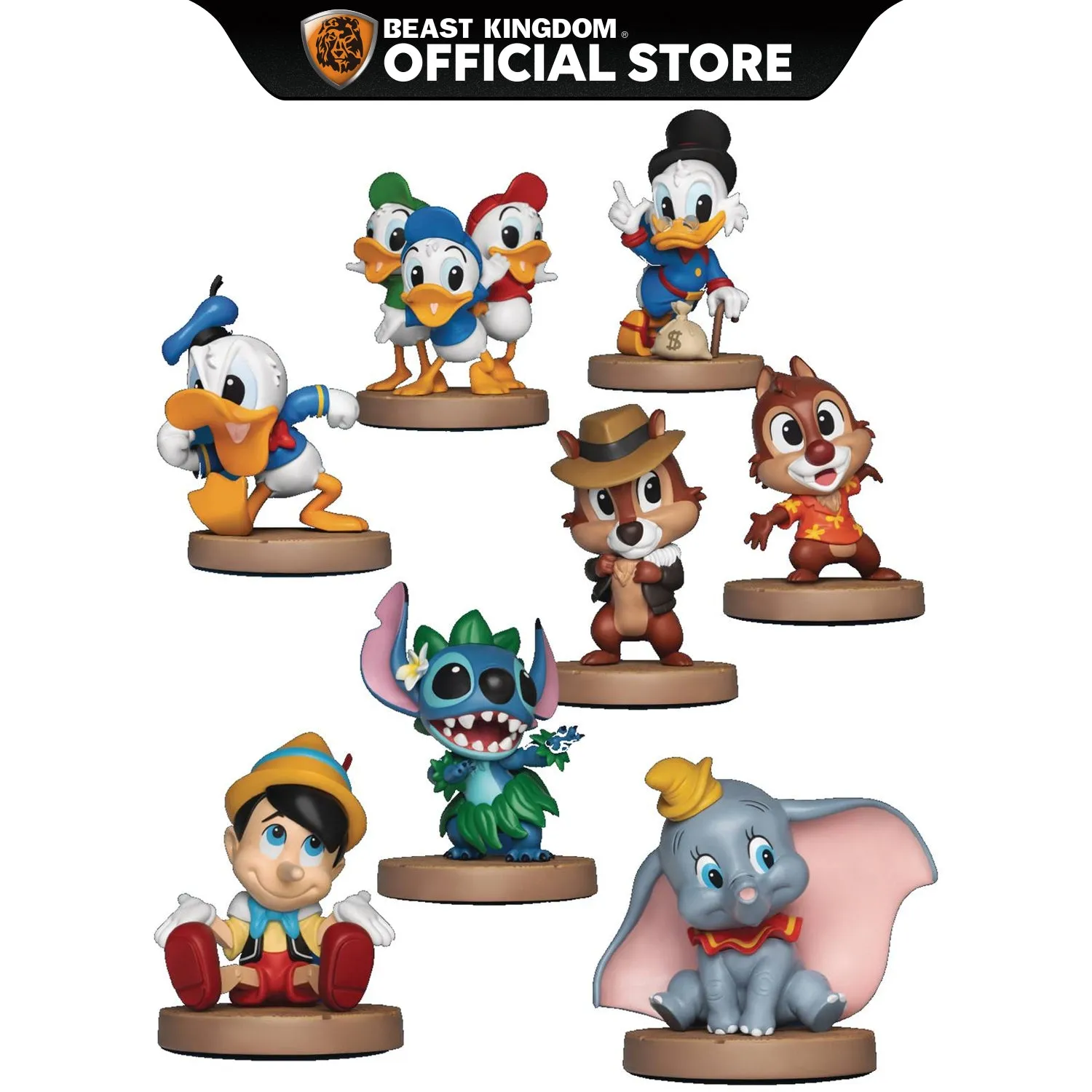 Beast Kingdom MEA-019 Disney Classic Series Bundle Collection Set Mini Egg Attack Figures