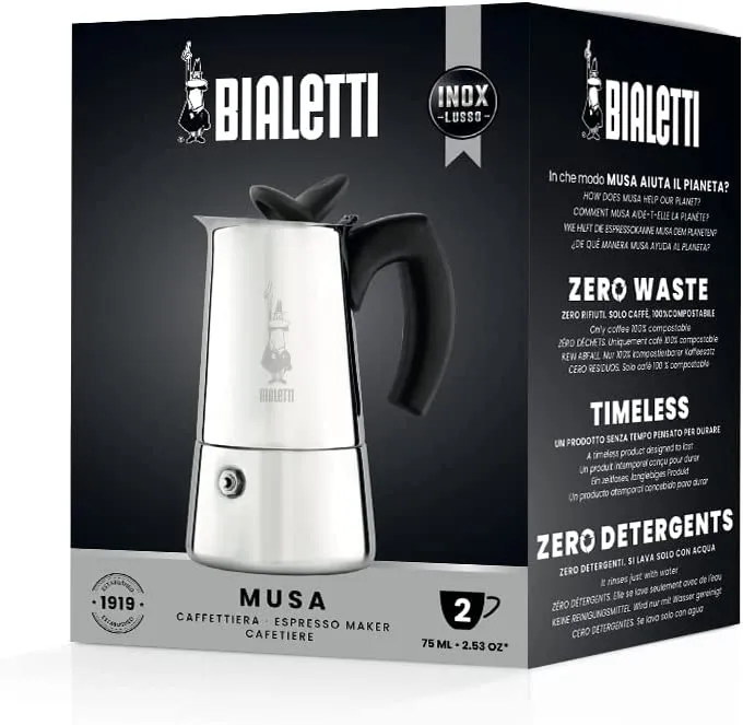 Bialetti Musa Nova Musa Stove top Coffee Maker