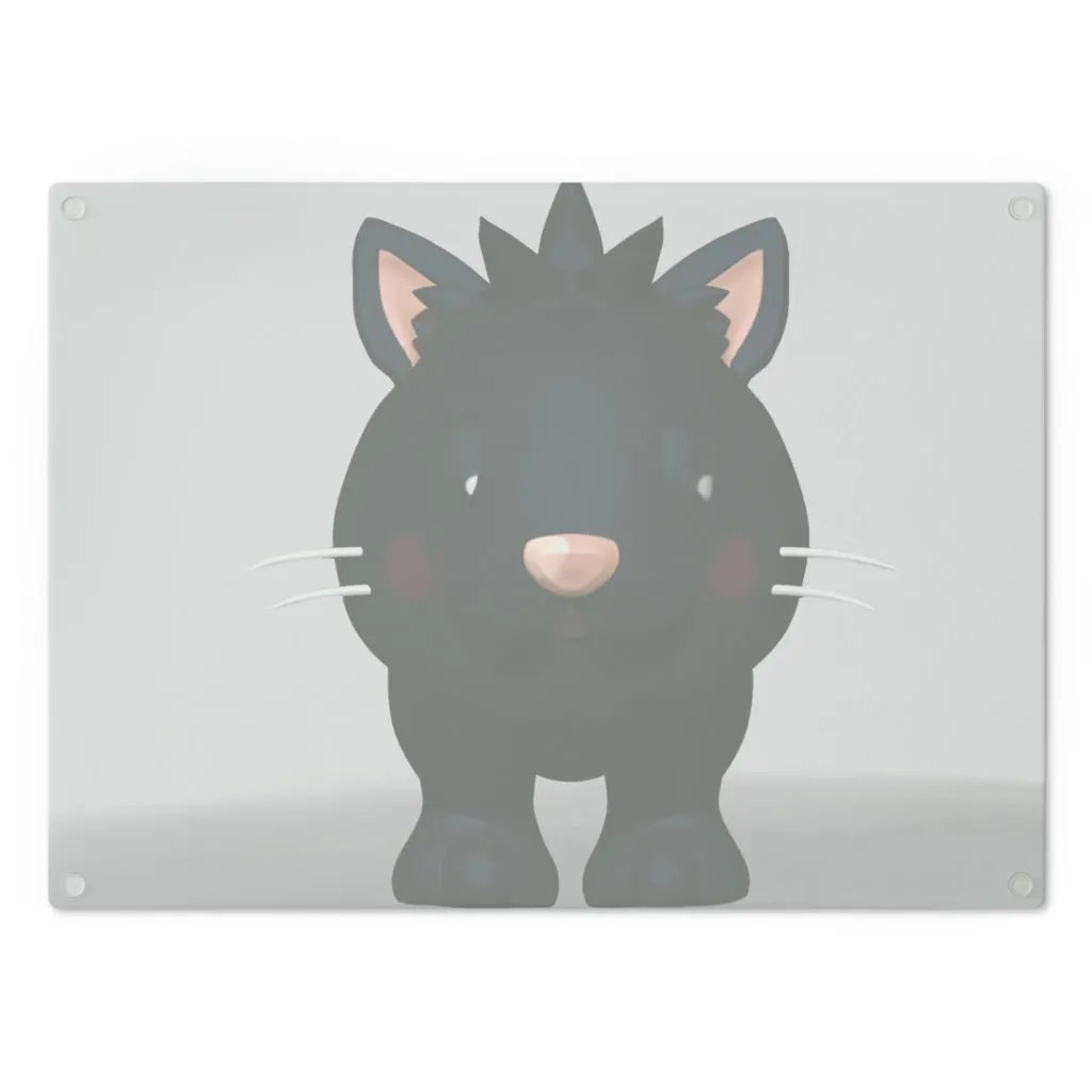 Black Kitty Cutting Board