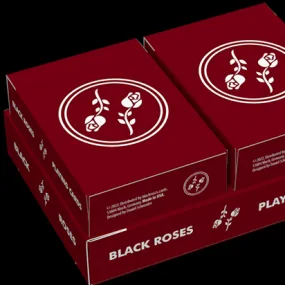 Black Roses Edelrot Mini Playing Cards (Collector's Box)