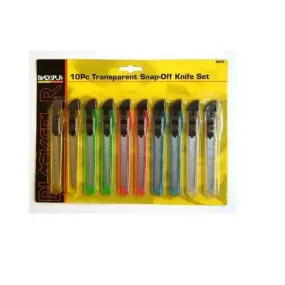 Blackspur BB-KN325 Transparent Snap-Off Knife Set