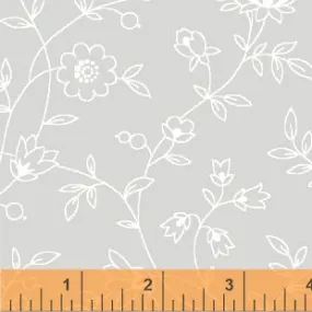 Blender Fabric, Gray 1, Grace II, Light Gray with Small Flowers 5887