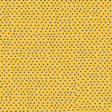 Blender Fabric, Yellow 5, Pixie Square Dot Gold 4915