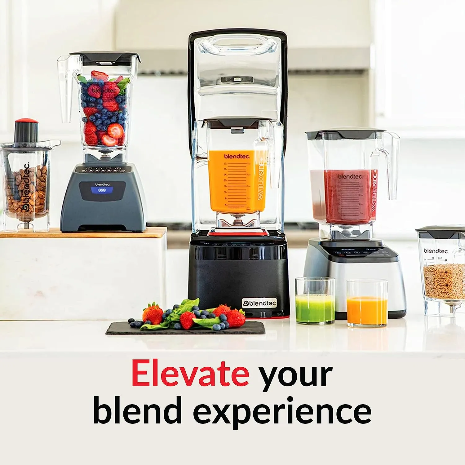 Blendtec Classic 570 Blender 90oz Jar WildSide  Kitchen Blender Black - Certified Refurbished