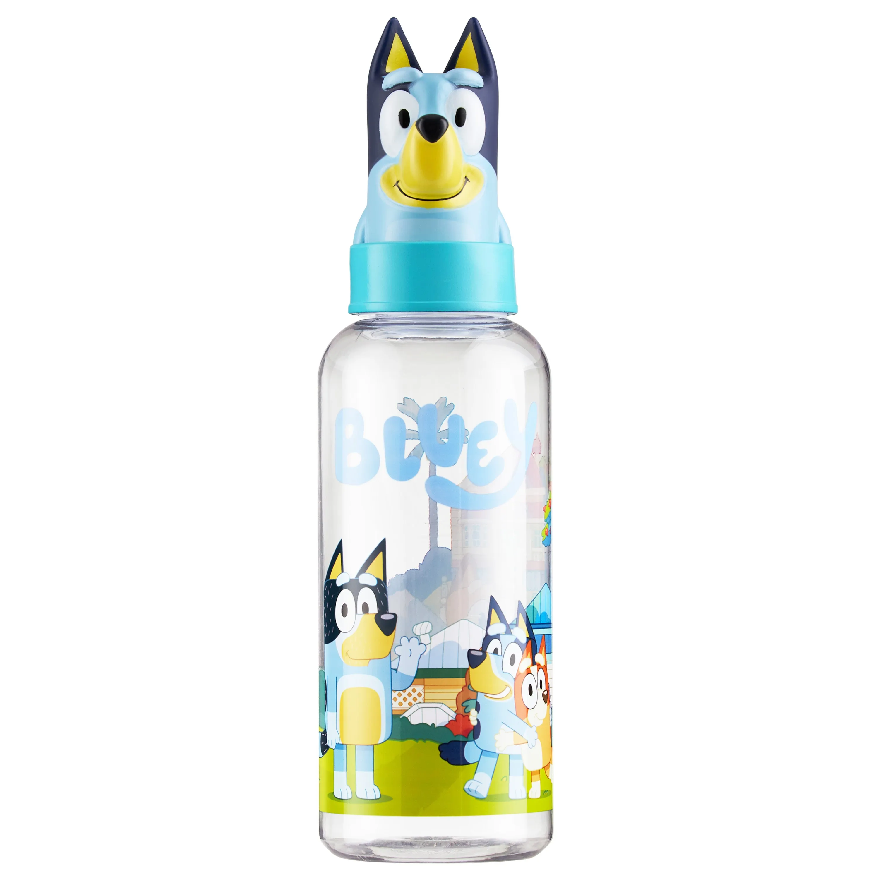 Bluey Water Bottle Kids 560ml Plastic Girls and Boys Water Bottle with Straw BPA Free