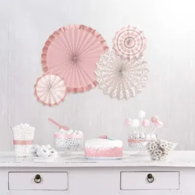 Blush Paper Fans